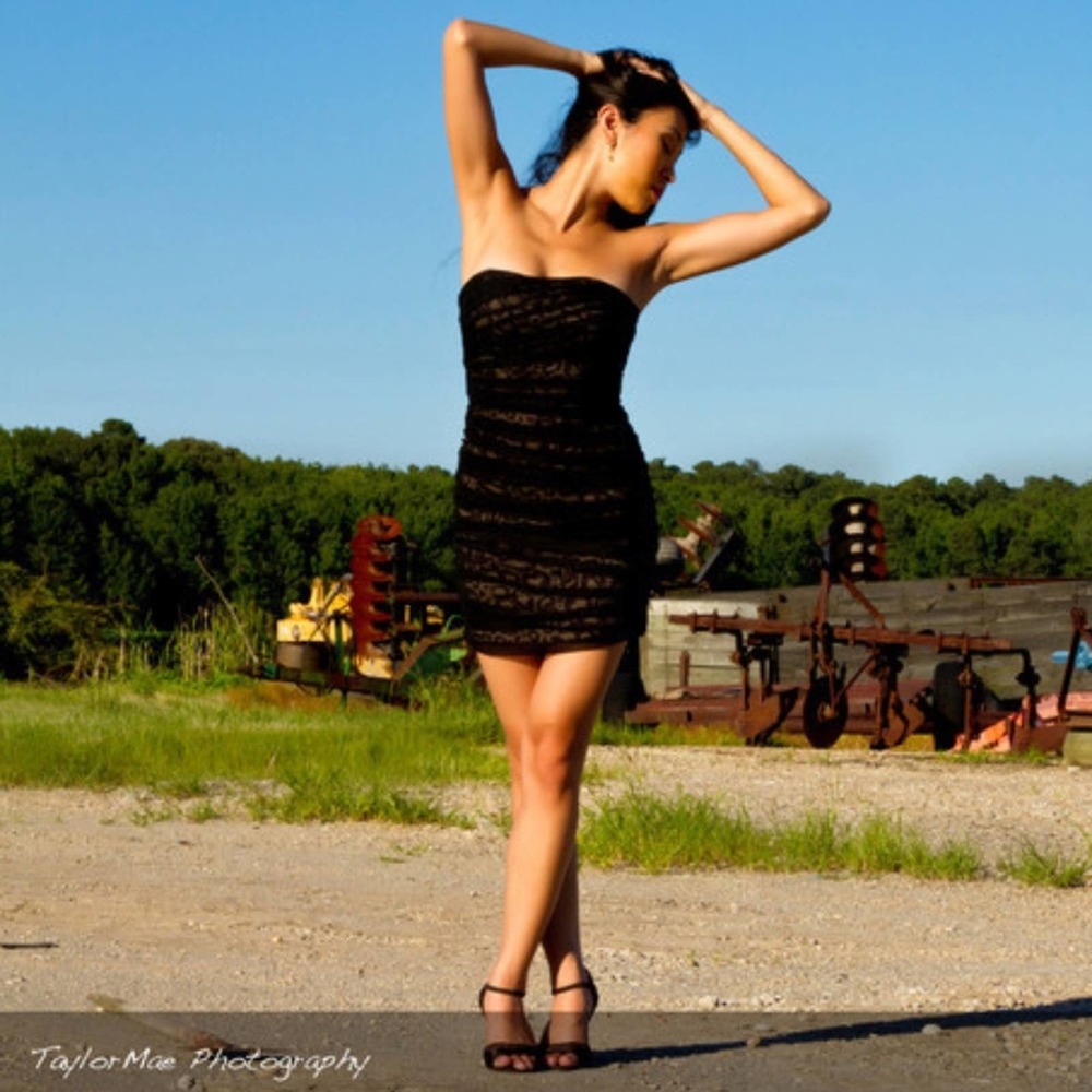 A|X Armani Exchange Strapless Leopard Dress - Sz 2